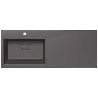 Раковина Беллиссимо 1200L (Левосторонняя, Серый шелк)