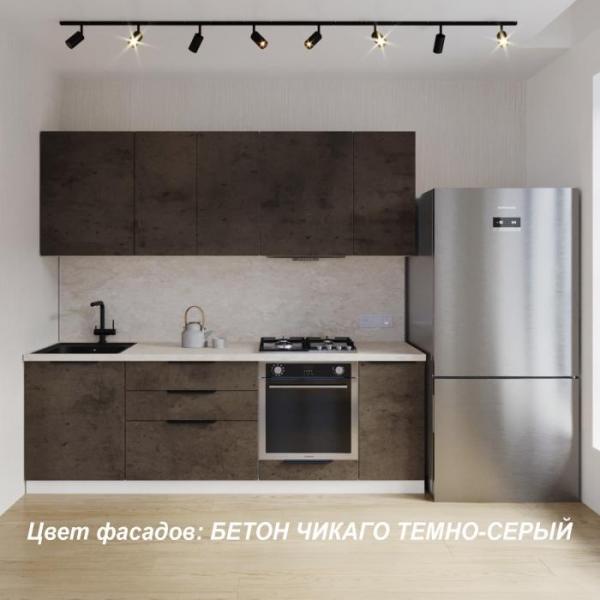 Кухонный гарнитур прямой Ривьера №604