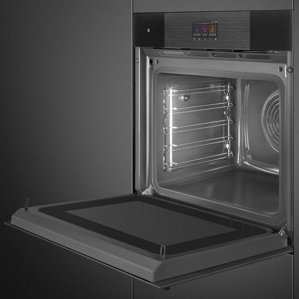 Духовой шкаф с пароваркой и функцией СВЧ Smeg SO6104APB3