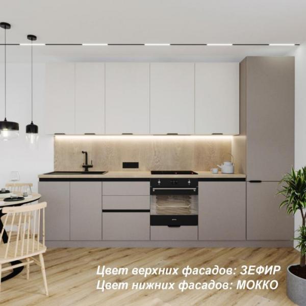 Кухонный гарнитур прямой Доминика №104